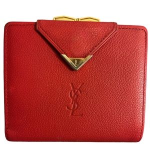 Yves Saint Laurent Authentic kisslock wallet